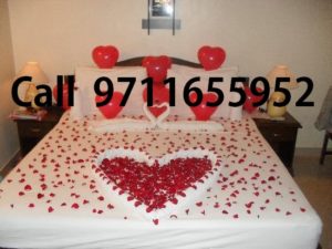 Heart Shaped Balloons room decoration 9711655952 , wedding night bed decoration , honey moon bed room decoration (6)